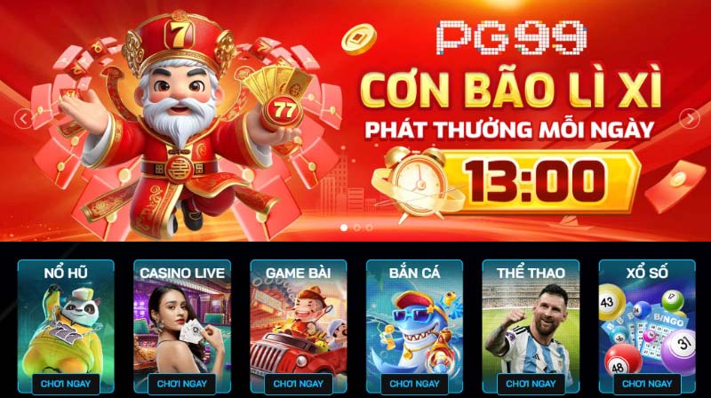 Thương hiệu PG99 cá cược đa sản phẩm, ưu đãi hậu hĩnh